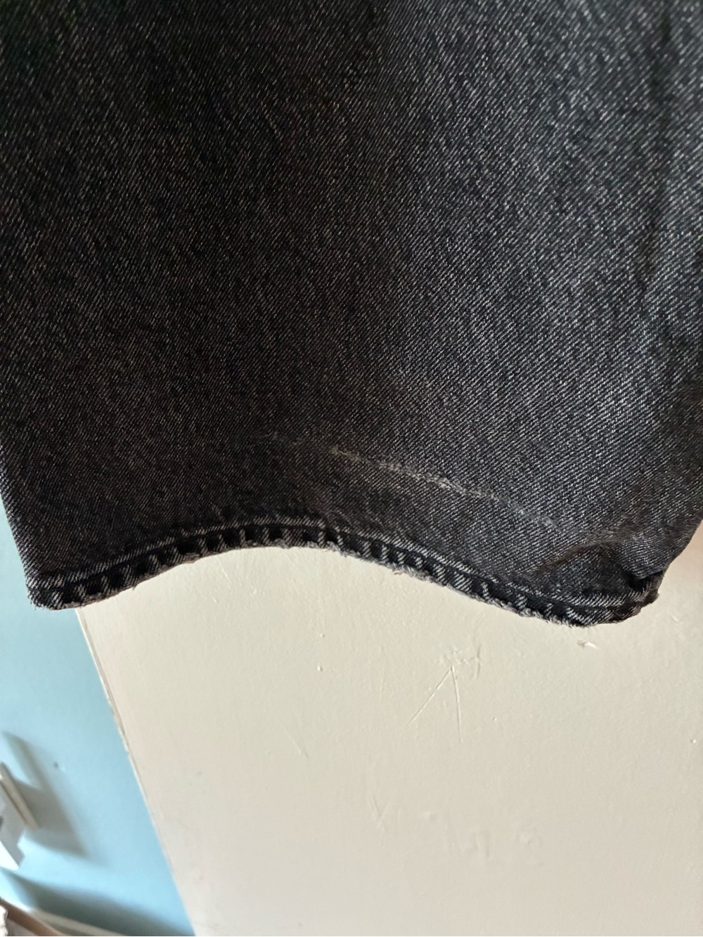 Agolde Black High-Rise Wide Leg Jeans - Picture 7 of 8